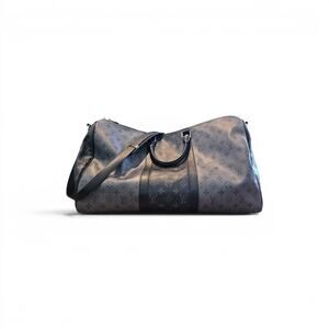 Louis Vuitton Keepall Bandouliere 50 LV Monogram Reverse Eclipse Coated Canvas